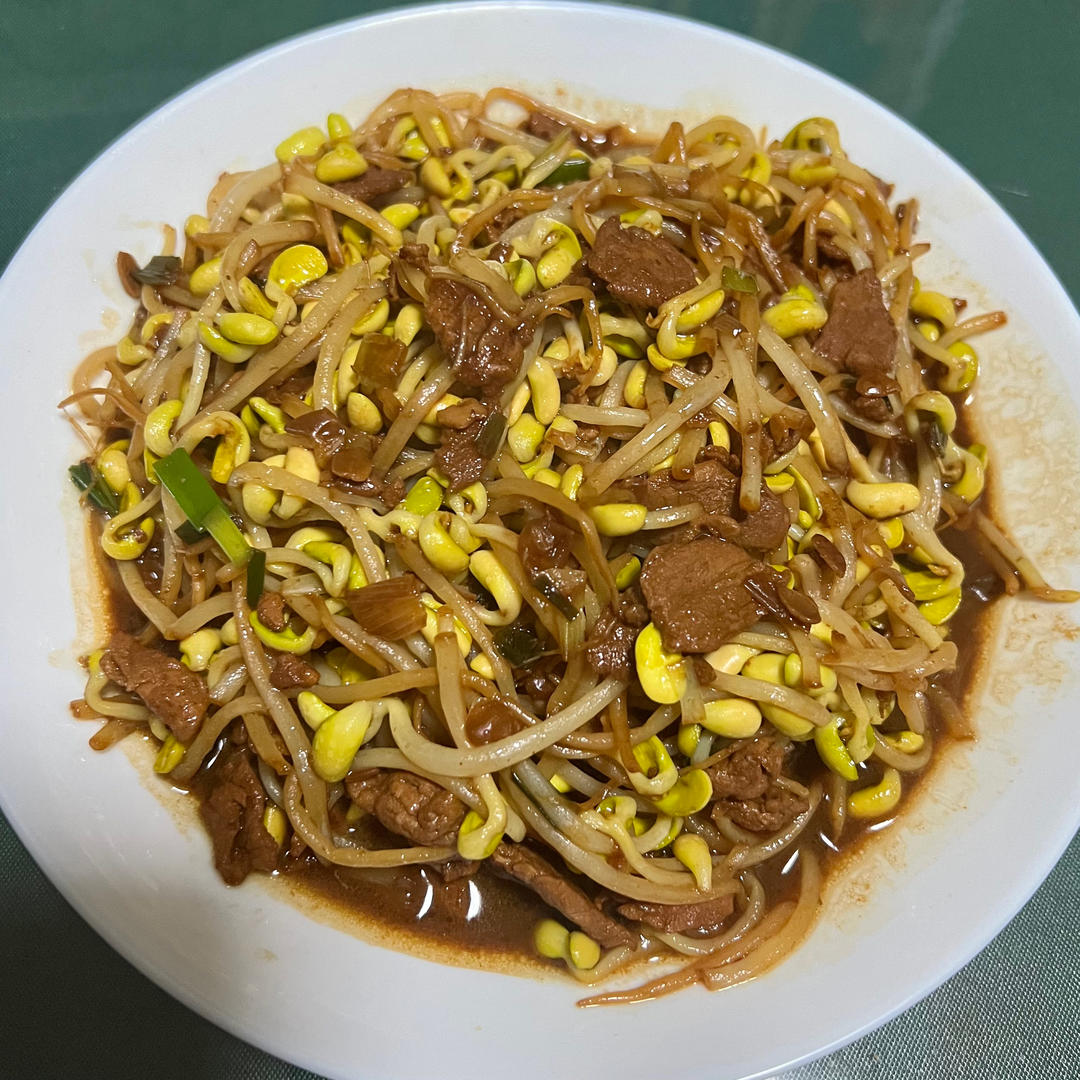 炒黄豆芽