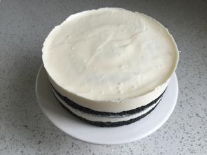 黑白棋格慕斯蛋糕（6寸）的做法 步骤23