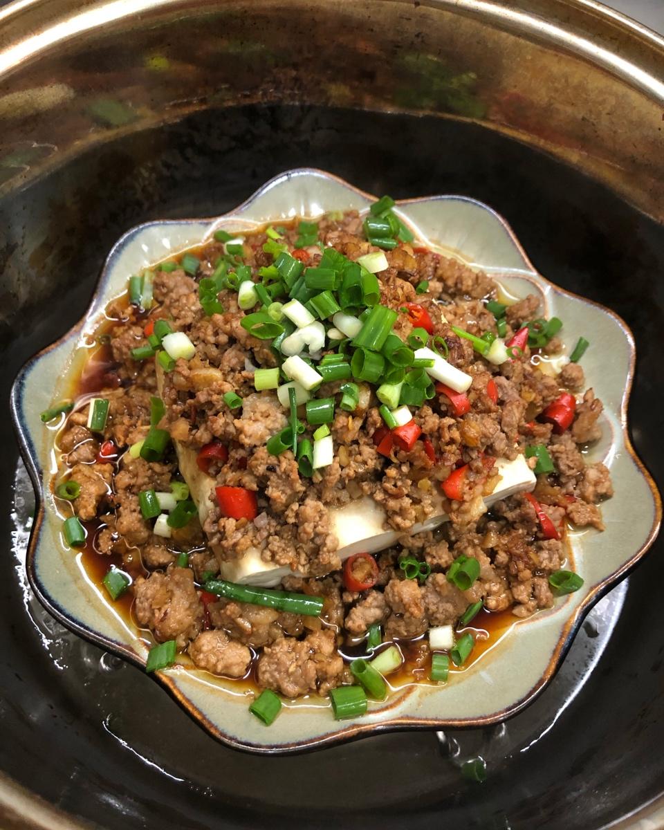 肉末蒸豆腐