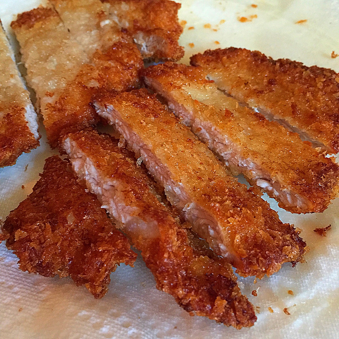 粒粒灰做的老上海炸猪排