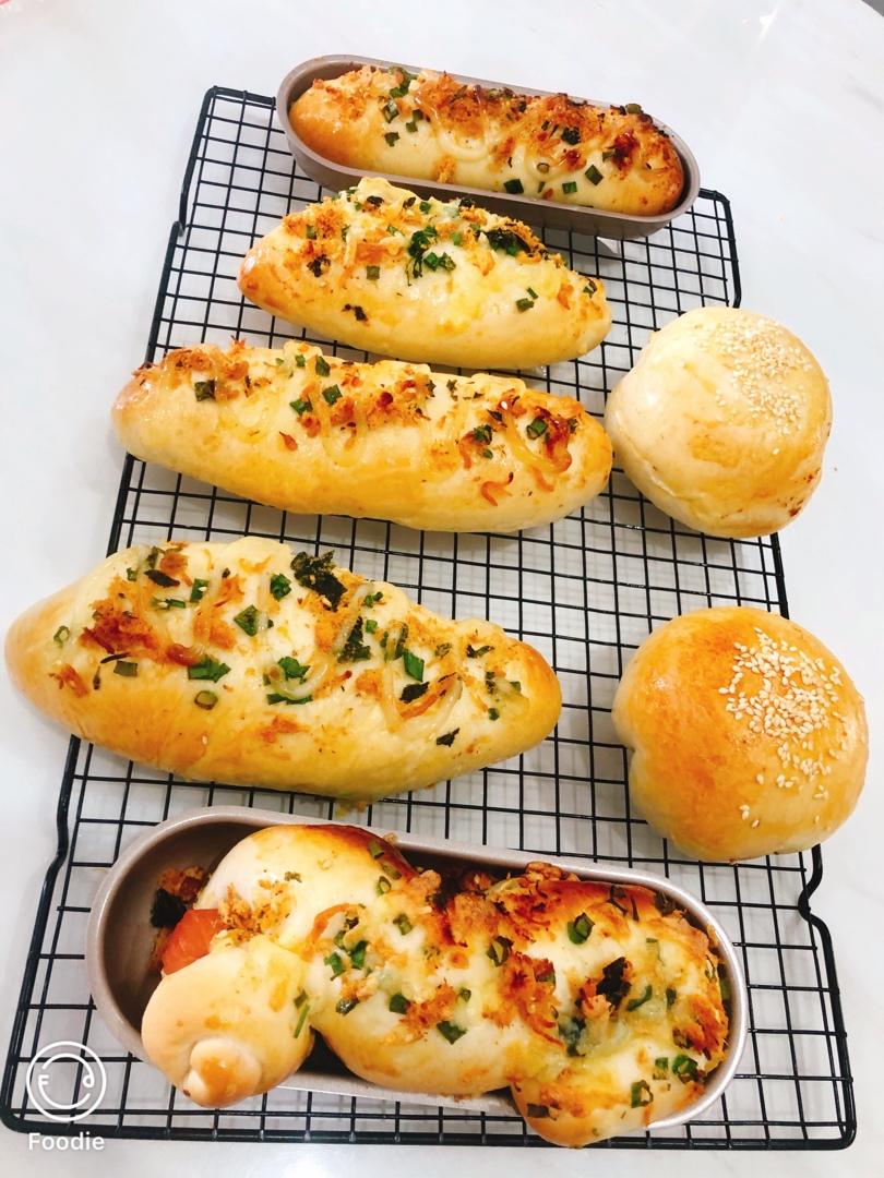 肉松沙拉酱面包（65度汤种）