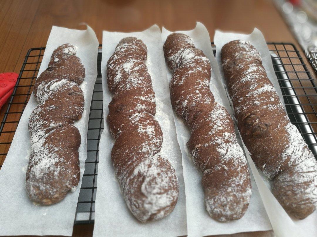 跟台湾大师学做无糖无油巧克力手拌面包