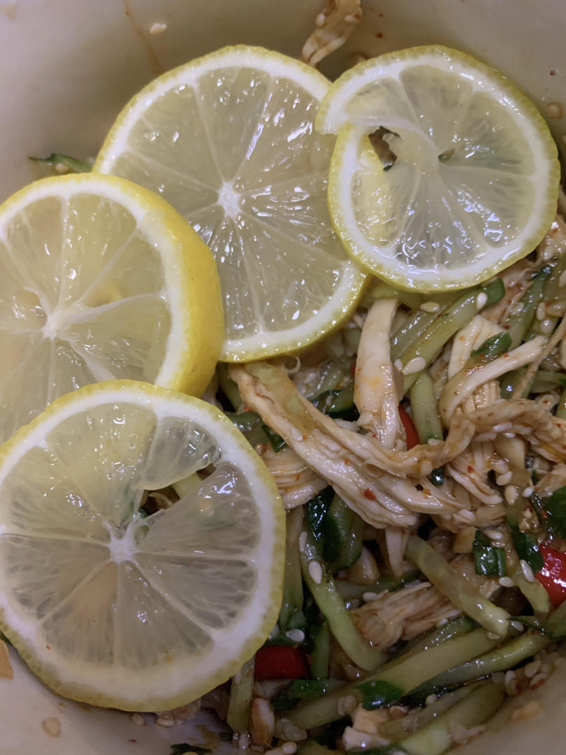 ✅ 第6道快手低脂菜✨清爽美味的柠檬鸡丝🍋鸡胸肉满分吃法💯