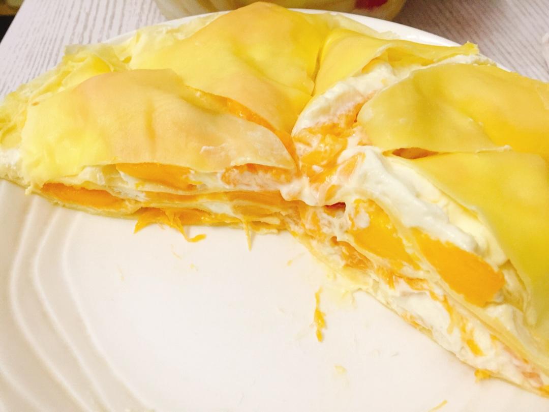 芒果千层蛋糕，100%成功告别煎皮无能
