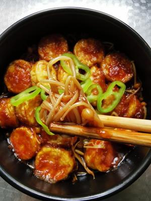 金针菇日本豆腐煲的做法 步骤7