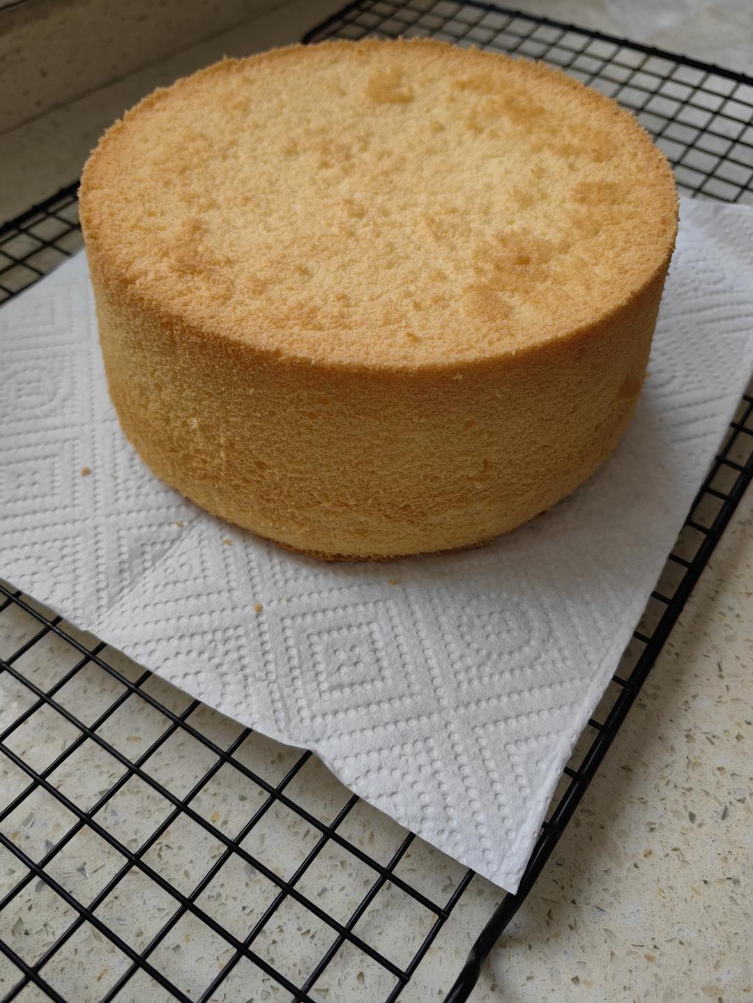 超柔软6寸戚风蛋糕(附8寸配方)零失败 超详细‼️含操作视频