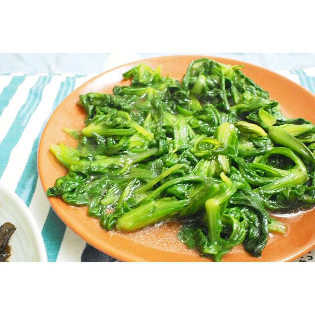 尘尘-6做的清炒蓬蒿菜