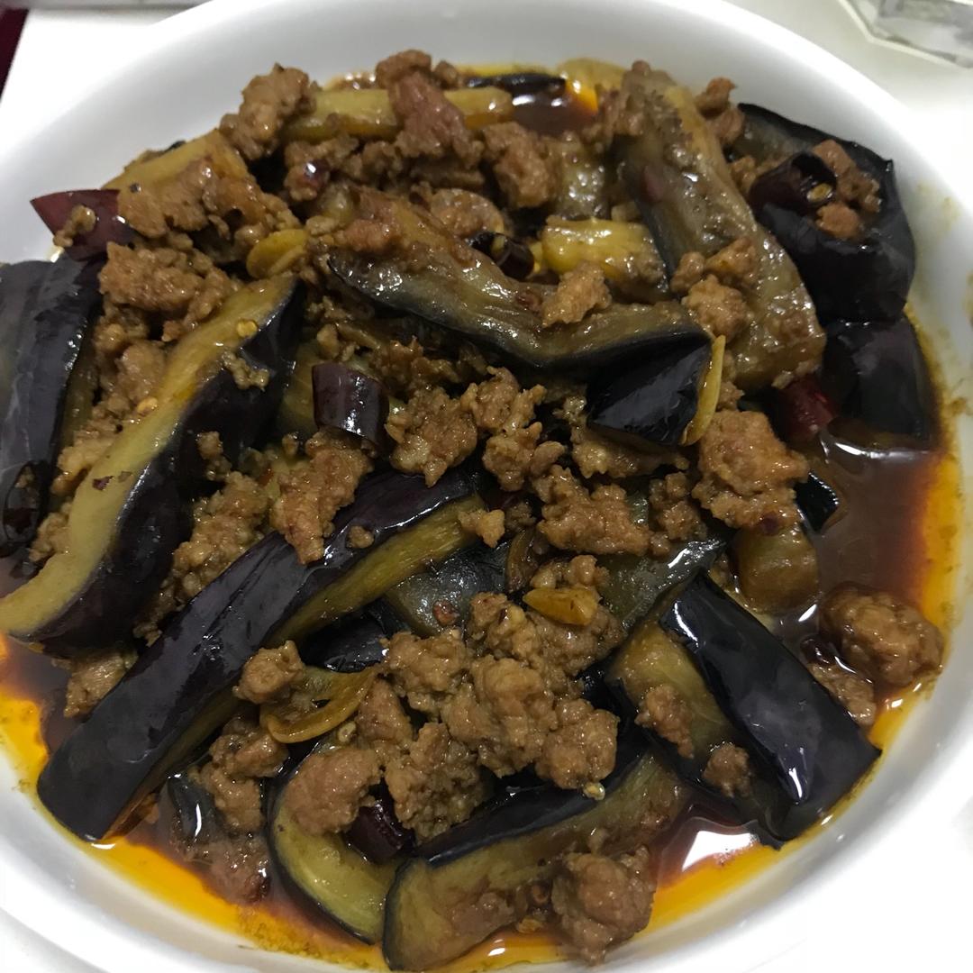 红烧肉沫茄子