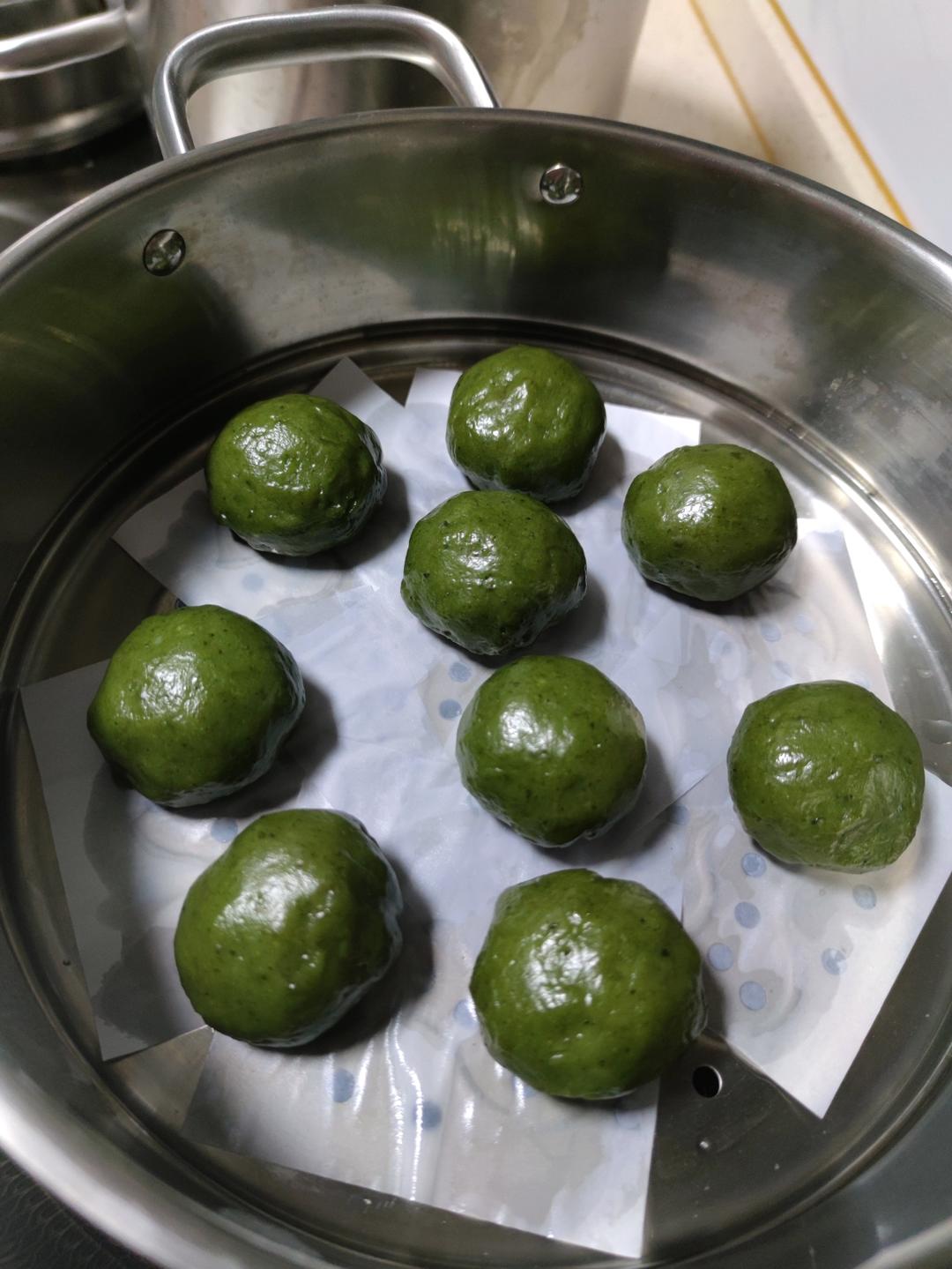 青团（艾草粉版不开裂不塌陷）