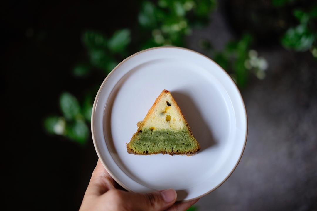 抹茶百香果磅蛋糕