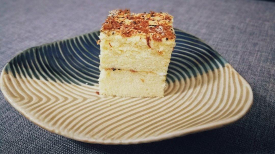 芝麻香葱肉松蛋糕（咸味）