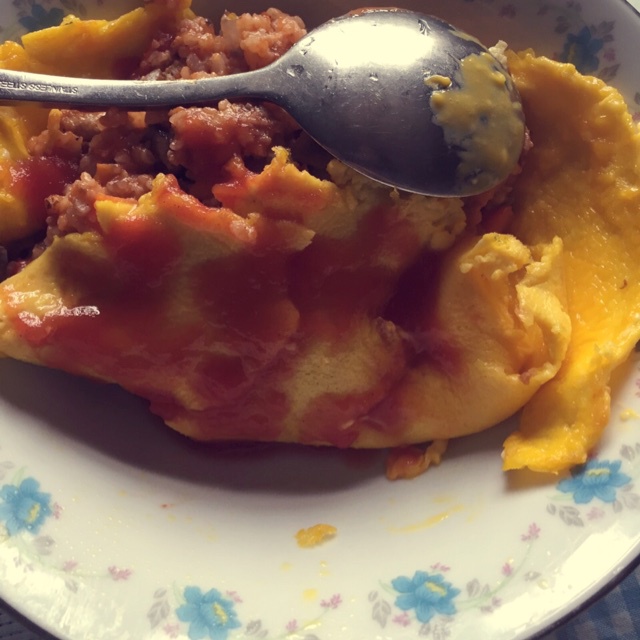 培根芝士蛋炒饭