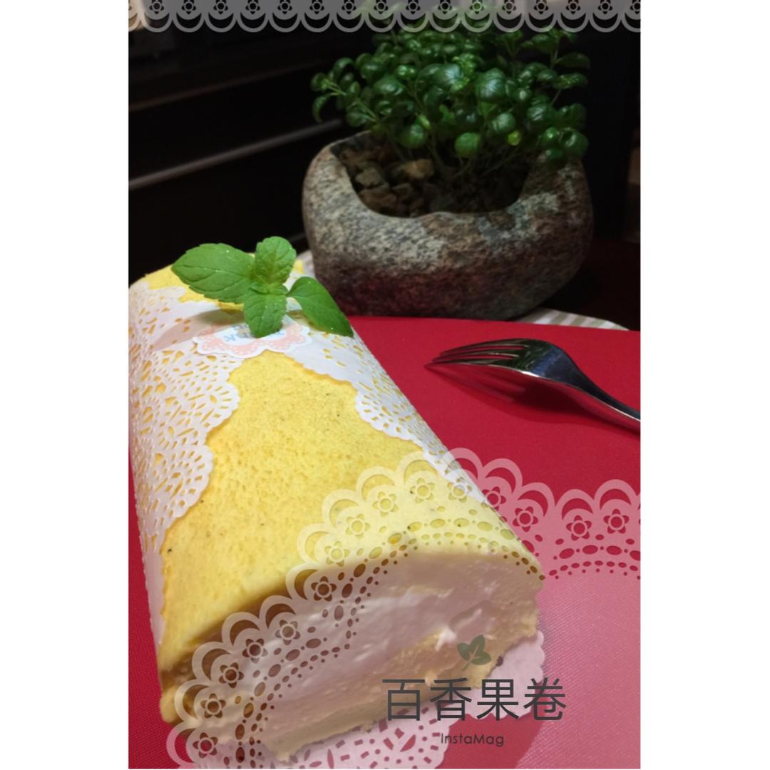 清新百香果蛋糕卷