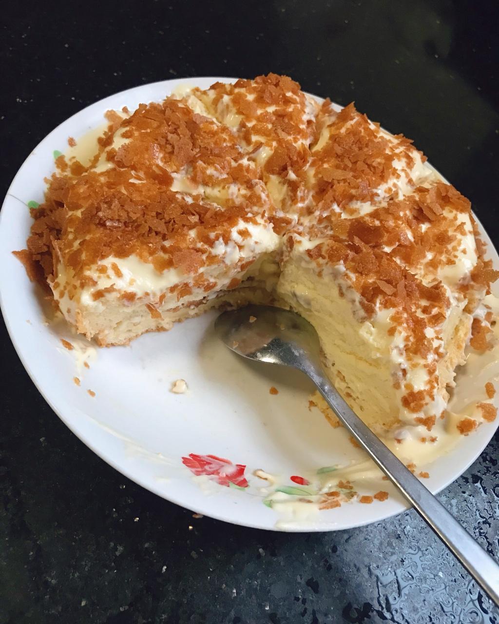 艳艳85做的海盐奥利奥奶油脆脆蛋糕