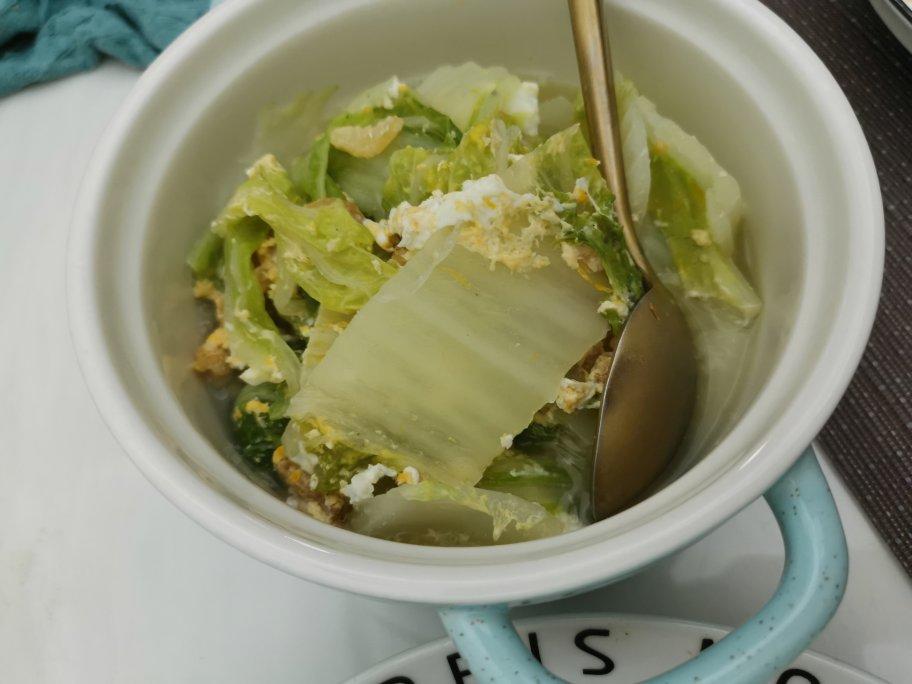 素赛螃蟹----干贝白菜滑蛋