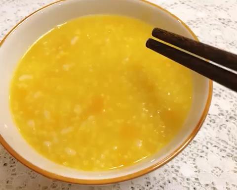 米油浓厚的南瓜山药小米粥的做法