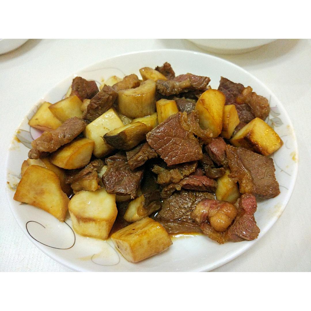 黑胡椒杏鲍菇牛肉粒