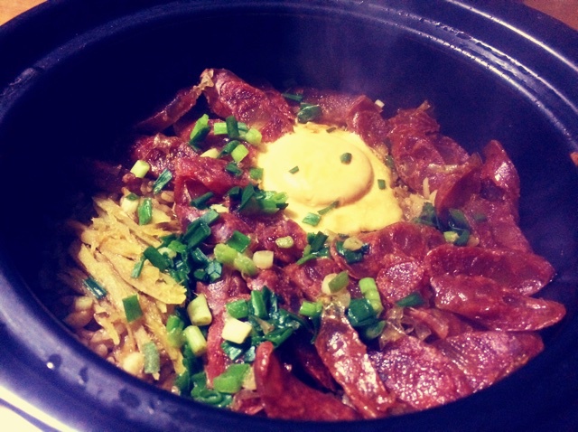 香肠煲仔饭