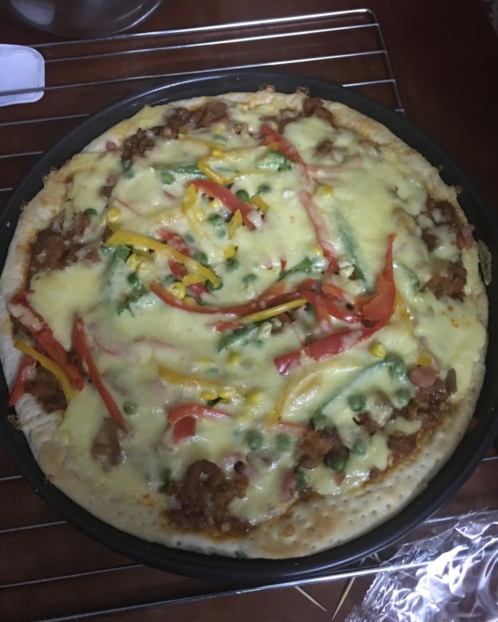 奥尔良烤鸡肉披萨