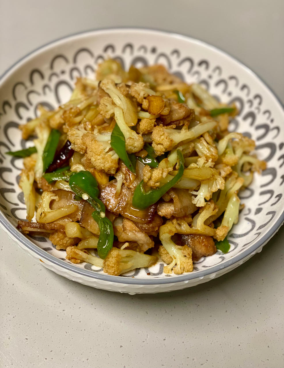 老丁的私房菜-干锅花菜
