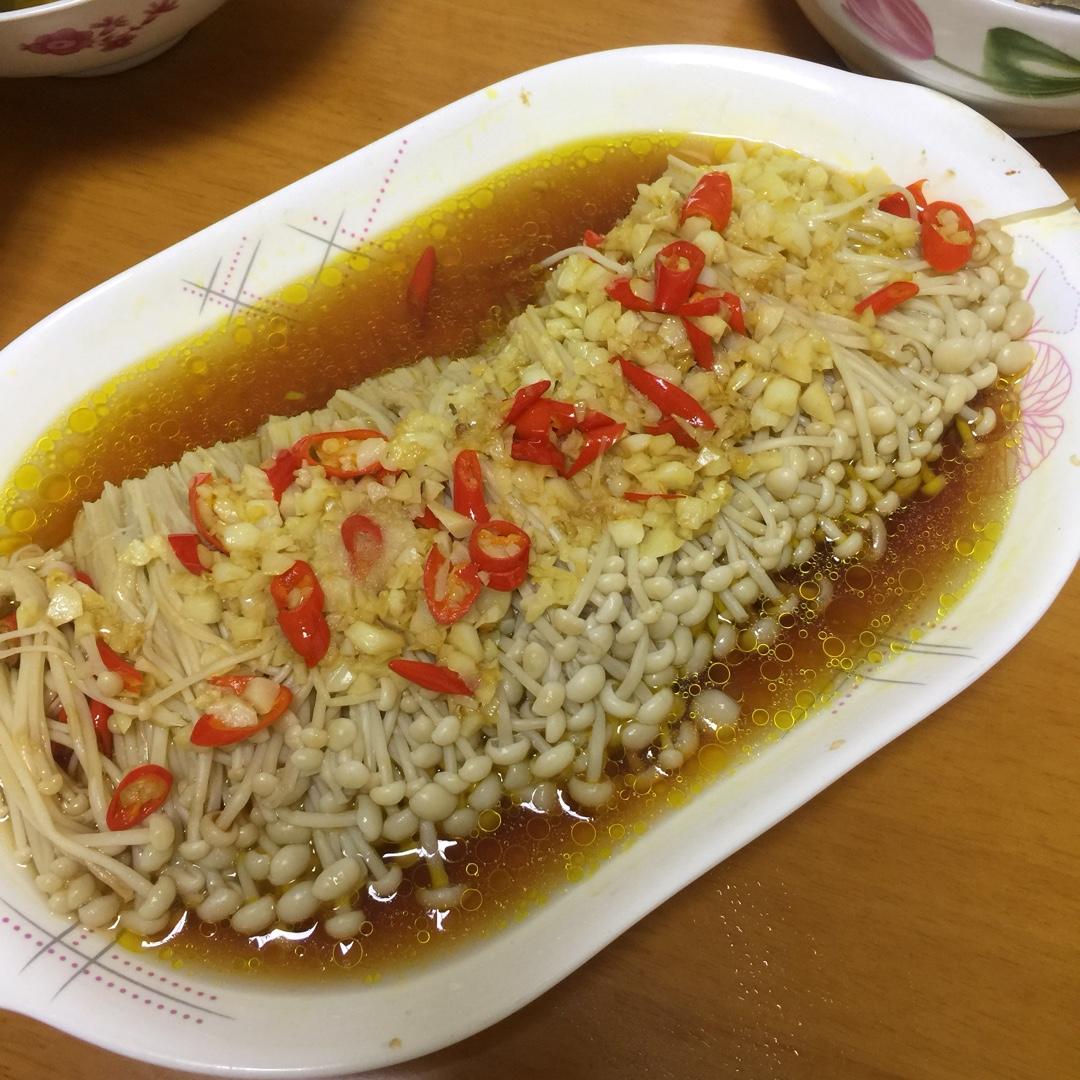 蒜蓉蒸金针菇