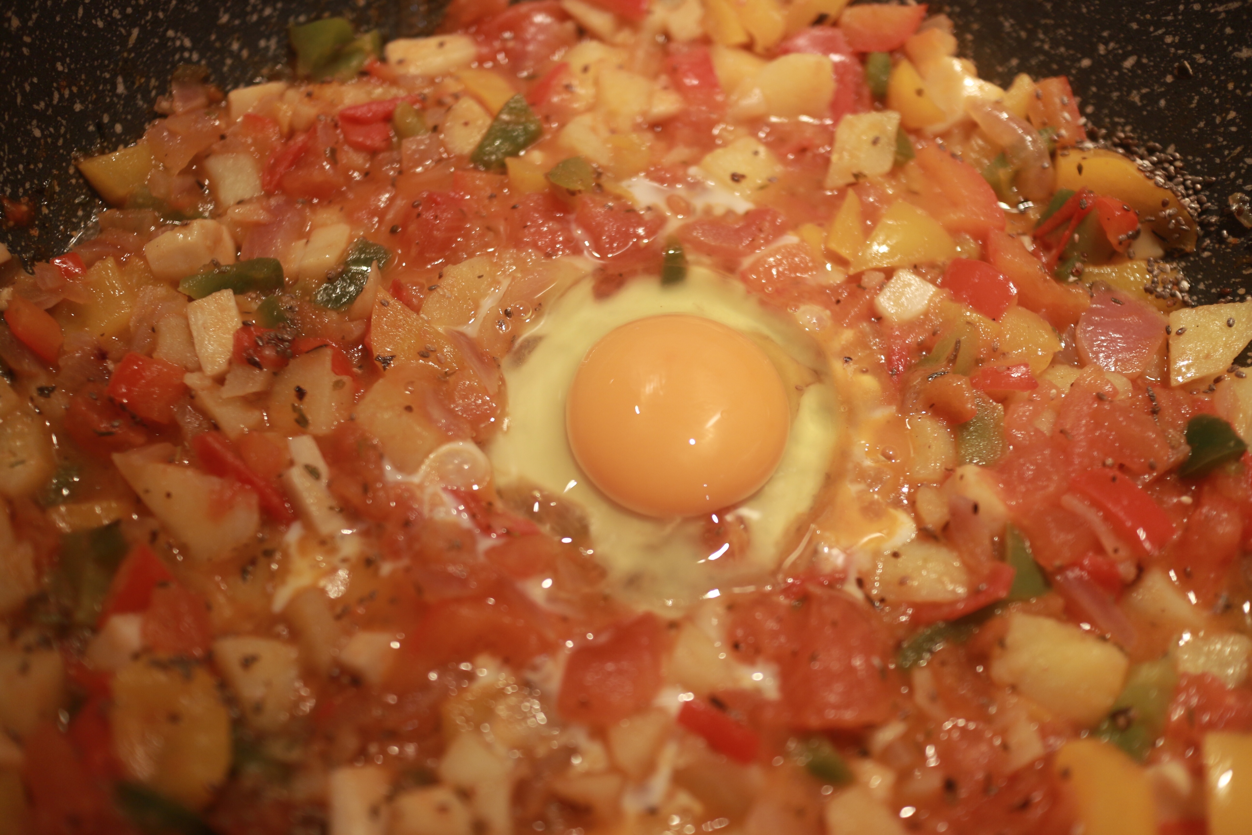 番茄控愛的北非蛋料理的做法