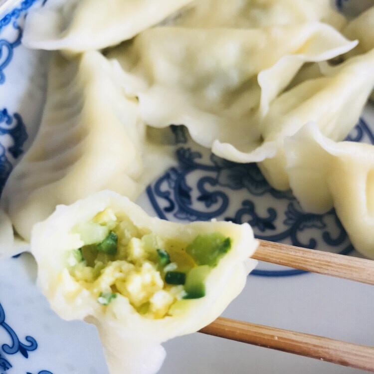 黄瓜鸡蛋水饺