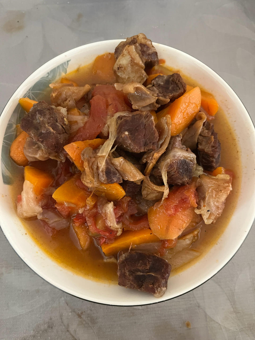 西红柿土豆炖牛肉