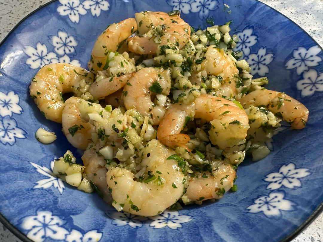 【生酮版】蒜香黄油虾仁