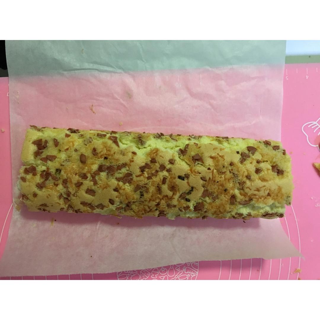 超赞的肉松火腿蛋糕卷