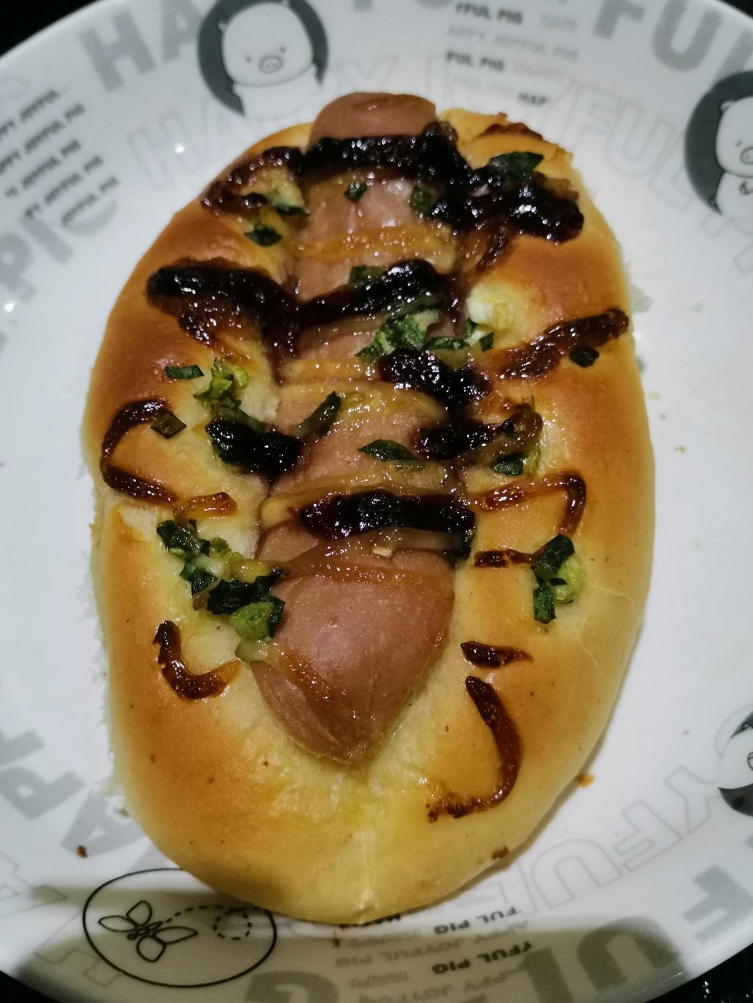 热狗香肠面包，超详细手揉版（不用厨师机）