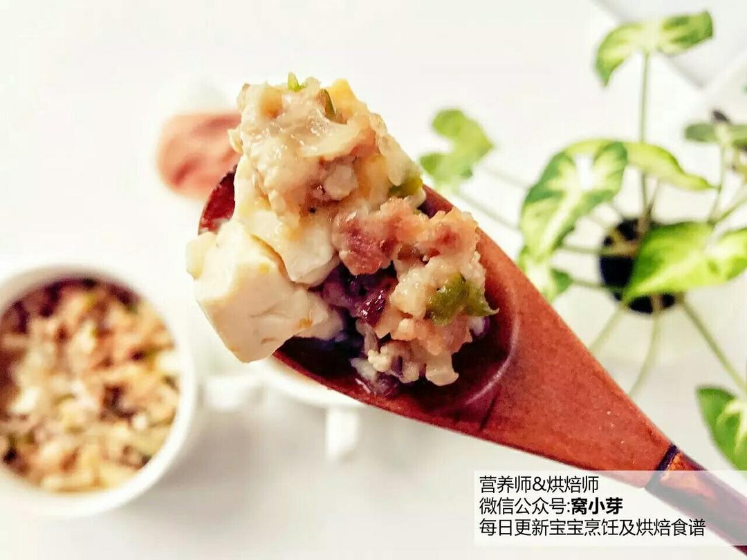 宝宝辅食：肉沫蒸豆腐-蛋白质、钙，统统在这里！18M+的做法