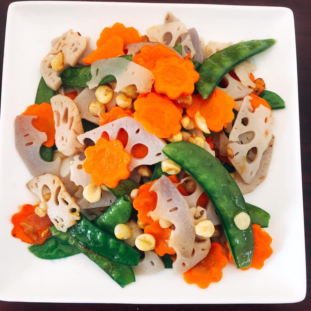 锦年你是我抓不住的光芒做的素菜也可以这么美—荷塘小炒