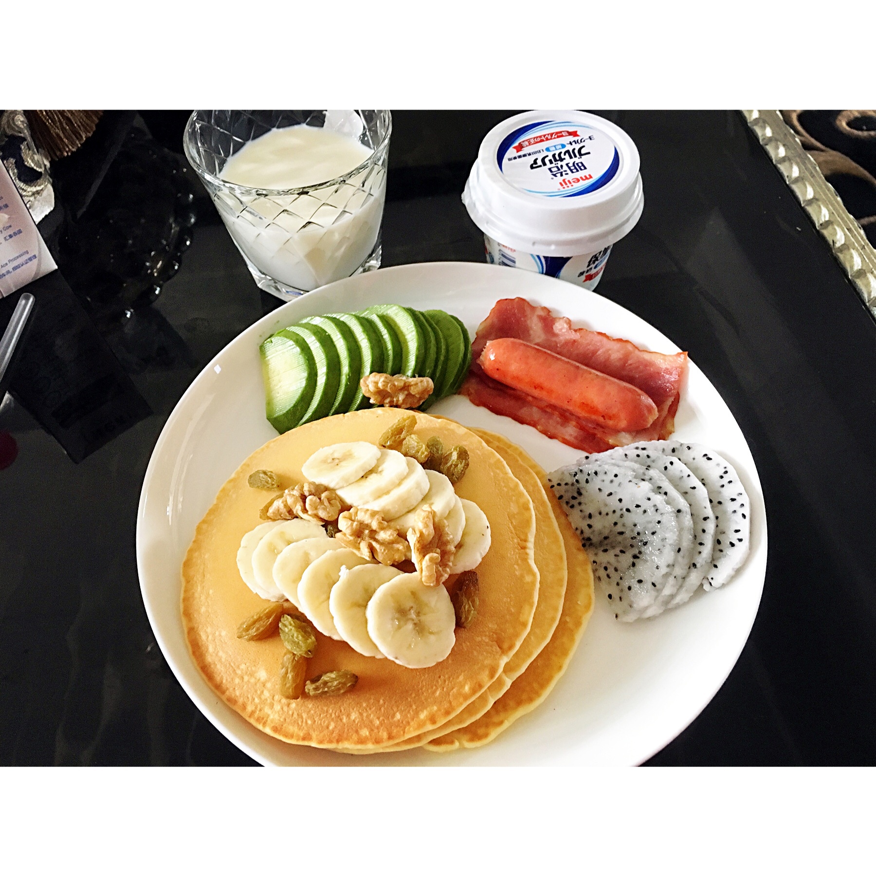 美式早餐pancake煎薄饼