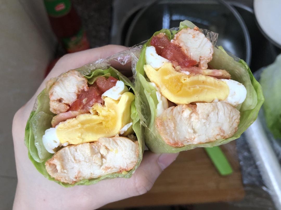 女明星同款蔬菜三明治（超简单）