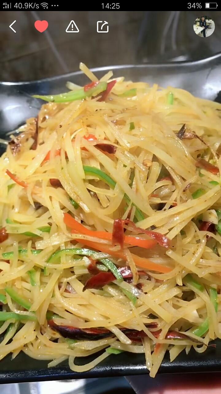 酸辣土豆丝（卷春饼）