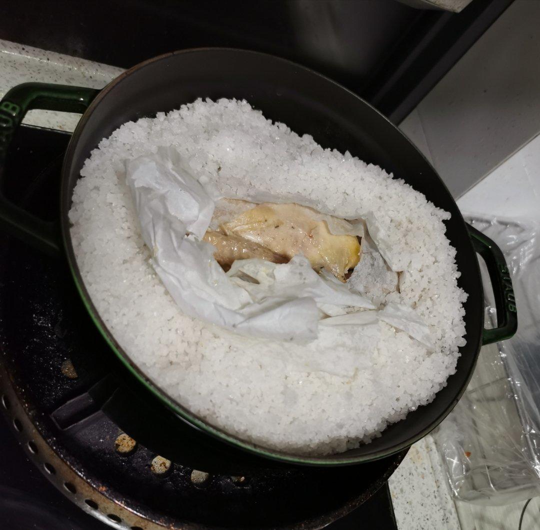 客家传统盐焗鸡-staub珐琅铸铁锅