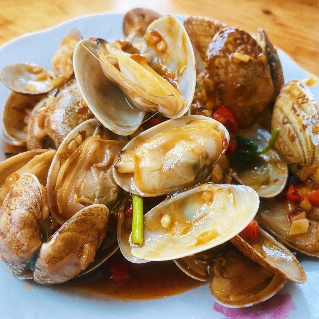 家常蒜蓉花甲（蛤蜊）蒜蓉花蛤饭店口感