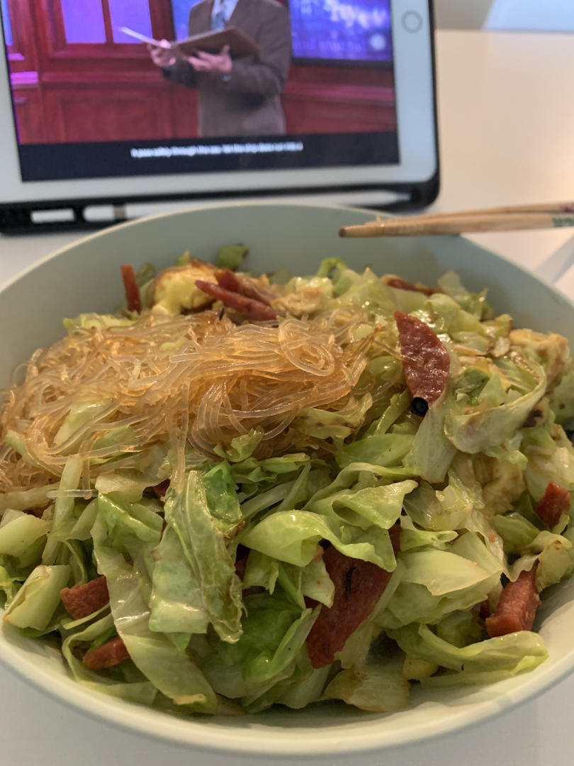 鸡蛋粉丝圆白菜