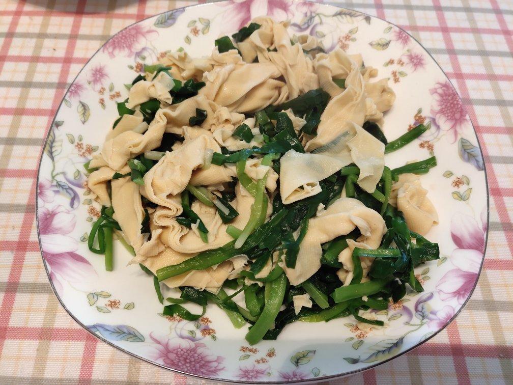 韭菜炒干豆腐