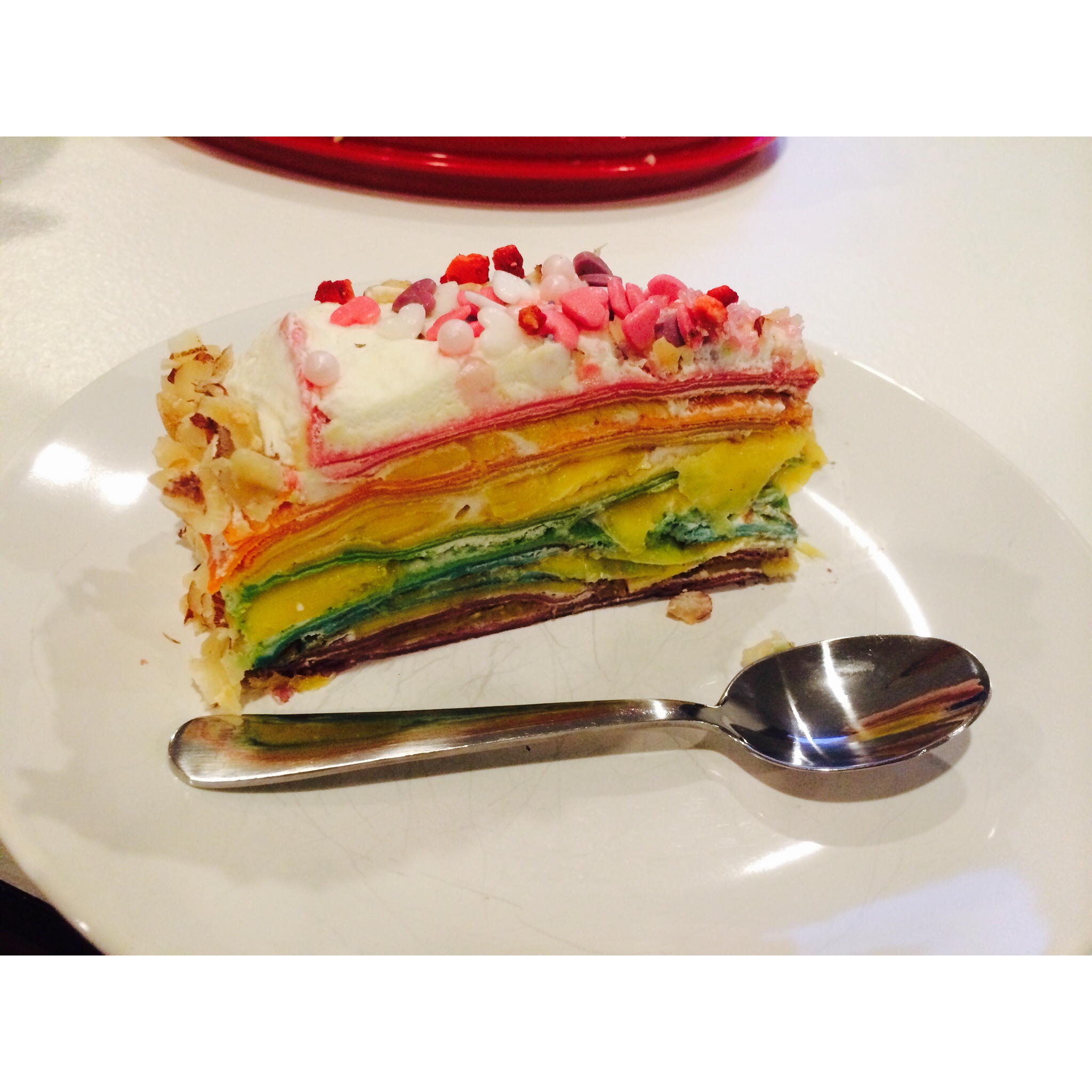 彩虹千层蛋糕 彩虹可丽饼(Mille Crepe Cake)