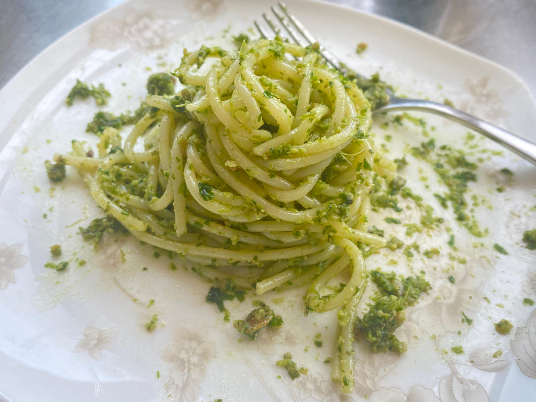 【健康减脂】芝麻菜坚果青酱：低脂意大利面酱，纯素意大利面酱