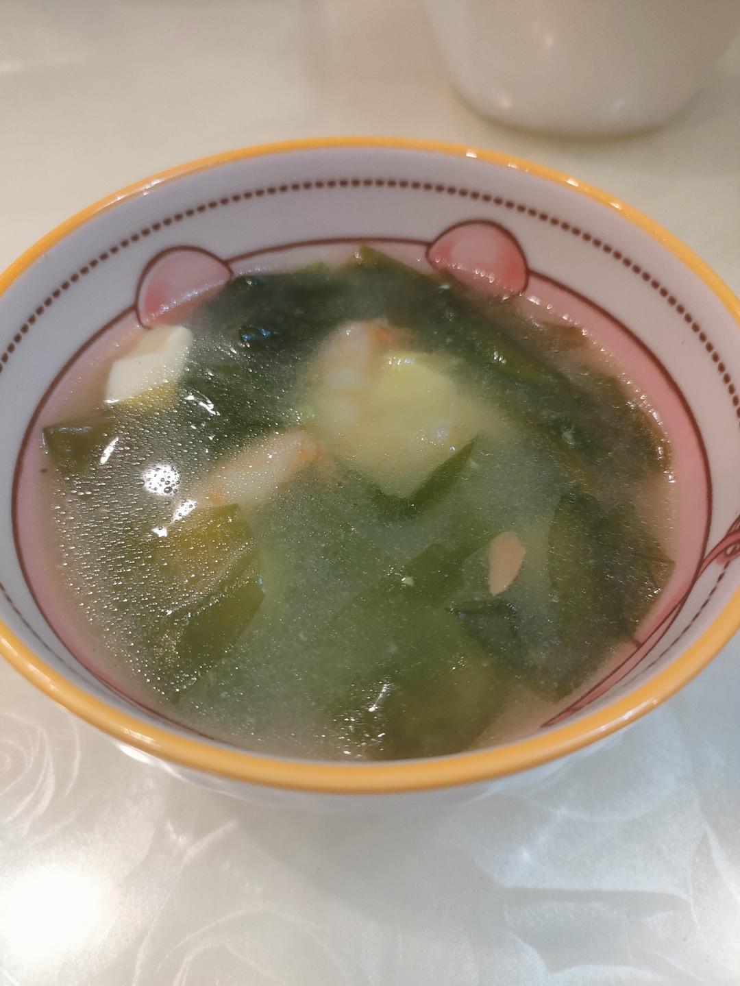 🔥超级好喝的虾仁海带豆腐汤～低脂美味还营养