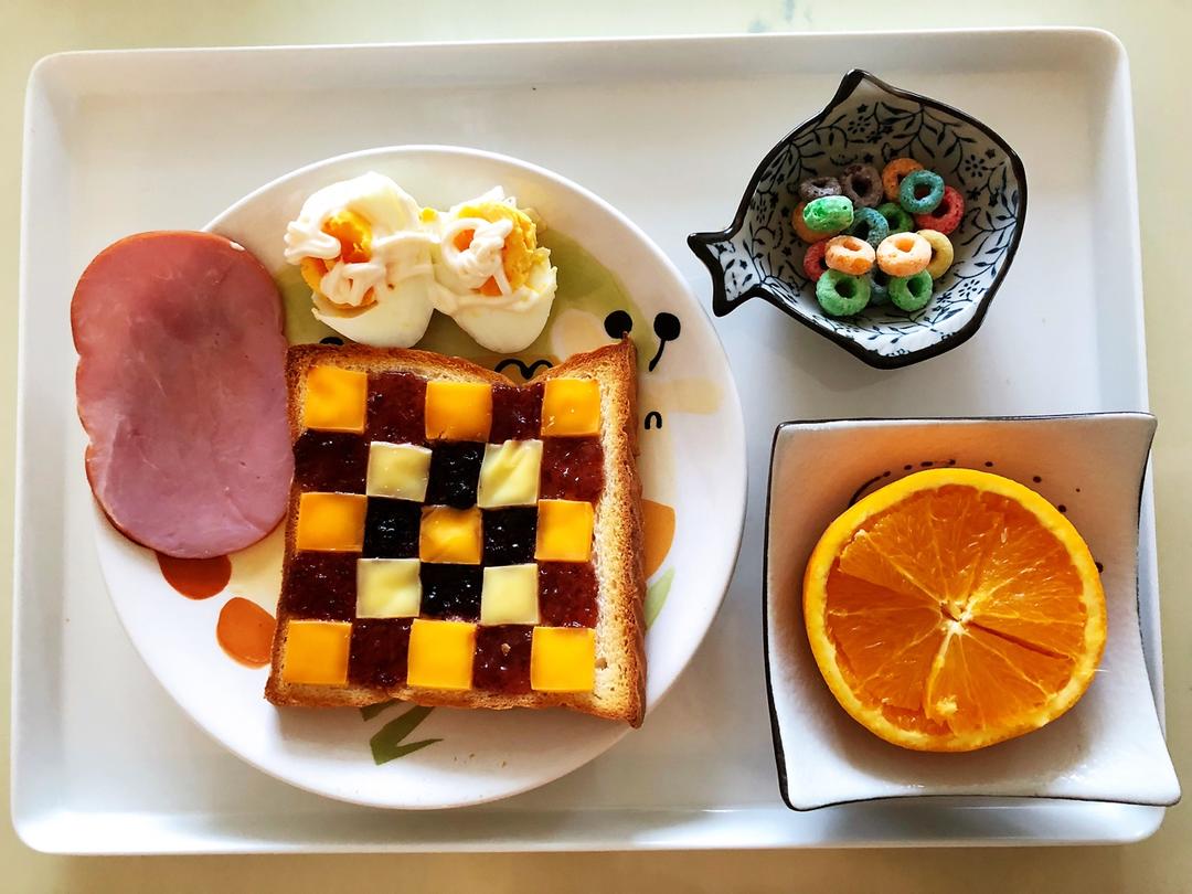 超炫酷的棋盘烤吐司