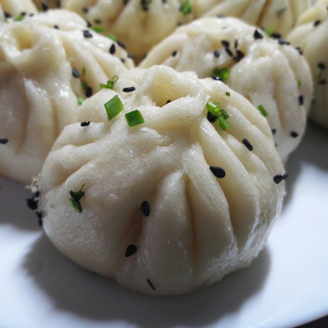 鲜虾猪肉生煎包（一定要看视频哟~）