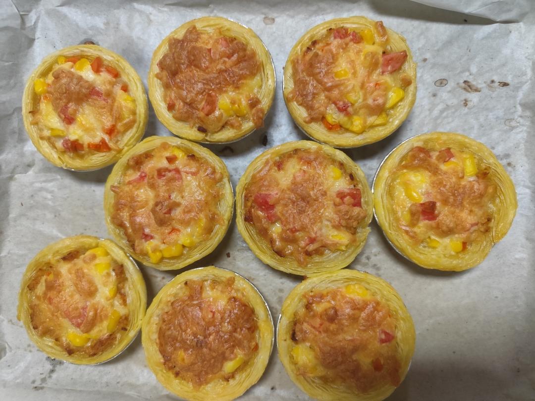 一口一个迷你小披萨🍕蛋挞皮的创意吃法‼️