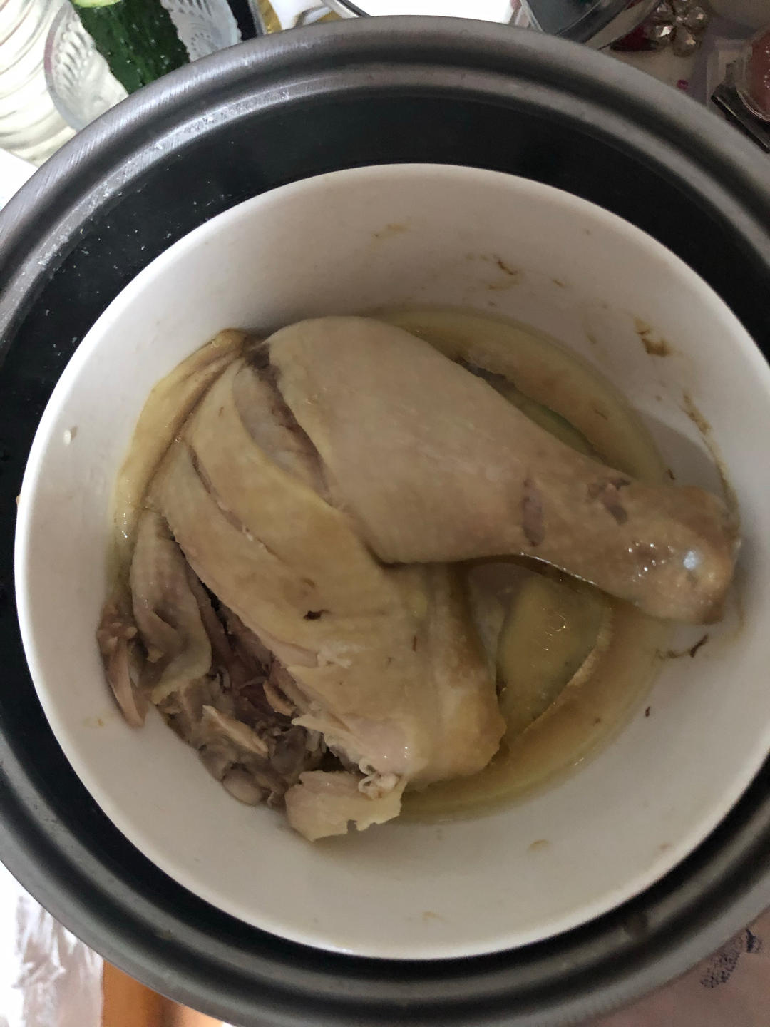 白蒸鸡(不输给白斩鸡的做法)