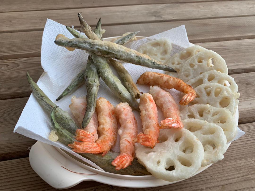 ㊙️炸日式天妇罗面糊的黄金比例✌️《炸天妇罗虾》《炸天妇罗南瓜》