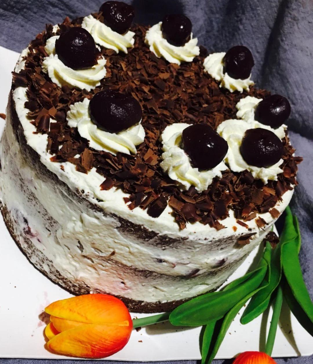 花环巧克力奶油蛋糕|黑森林口味—2019圣诞节