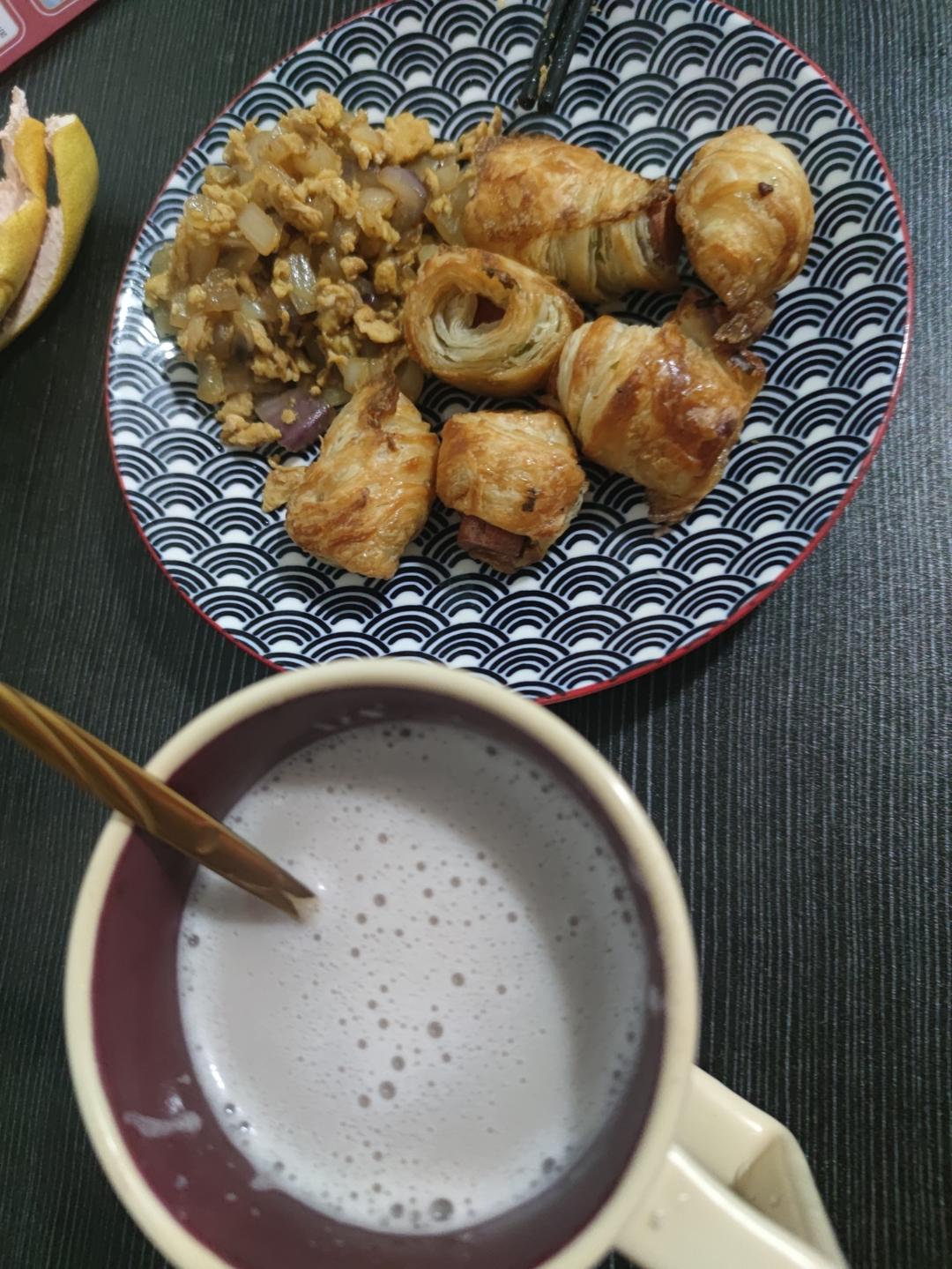 五分钟搞定双人早餐，空气炸锅yyds